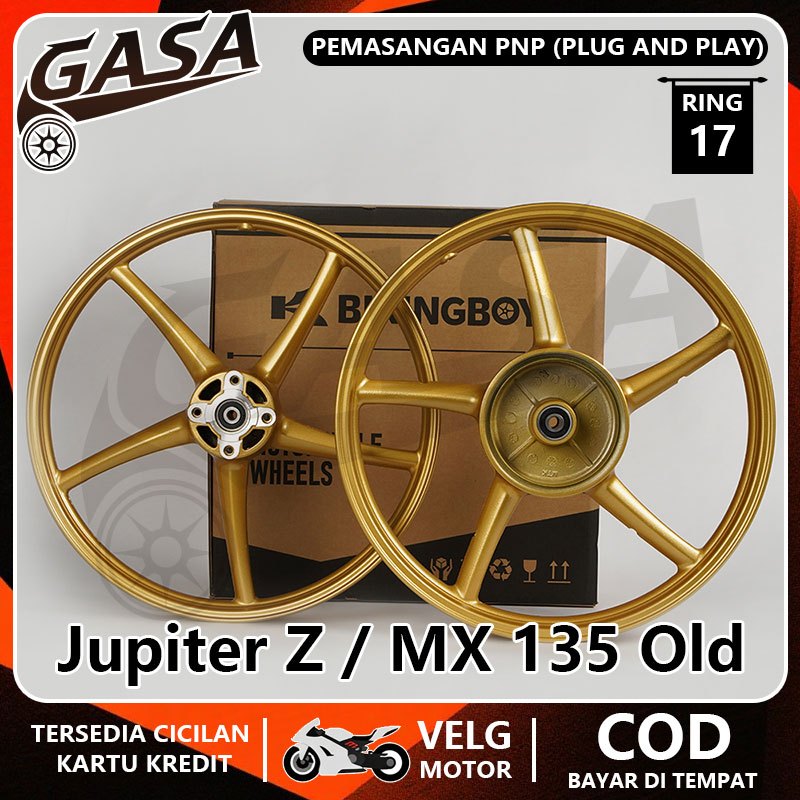 VELG BIKINGBOY PALANG Sanca RING 17 Untuk Jupiter Z New/Z1/Burhan/Robot, MX 135 Old, Vega R/Rr/Zr Ne