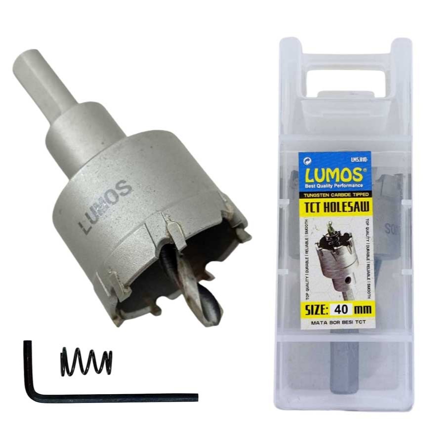 Hole Saw TCT LUMOS 40mm / HoleSaw Besi 40mm / Mata Bor Besi 40 mm TCT