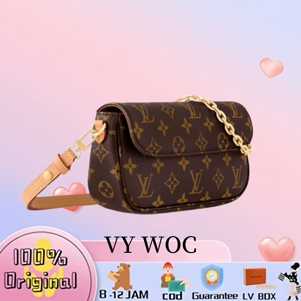 100% original IVY WOC Ransel Wanita Tas Pinggang Tote Bag Top Handle Bag Tas Selempang & Bahu Wanita