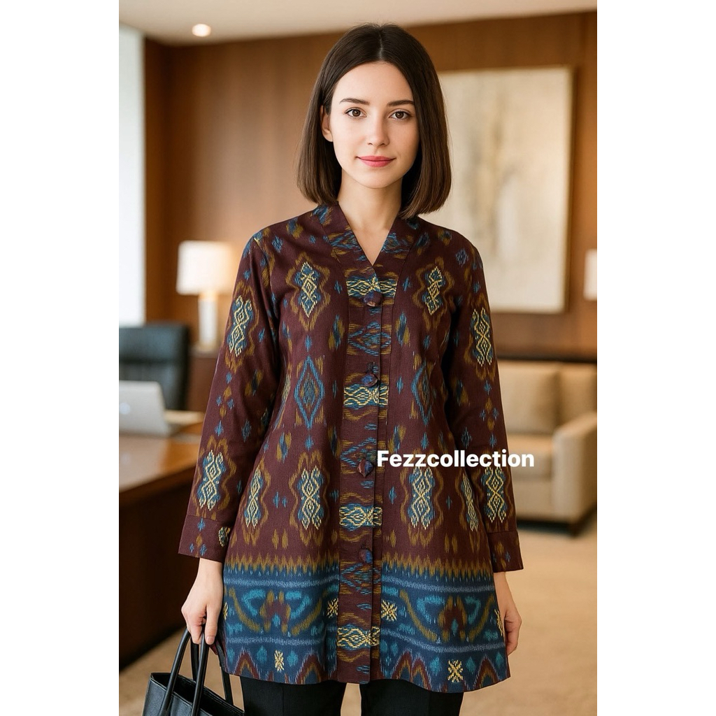 atasan blongket furing tricot