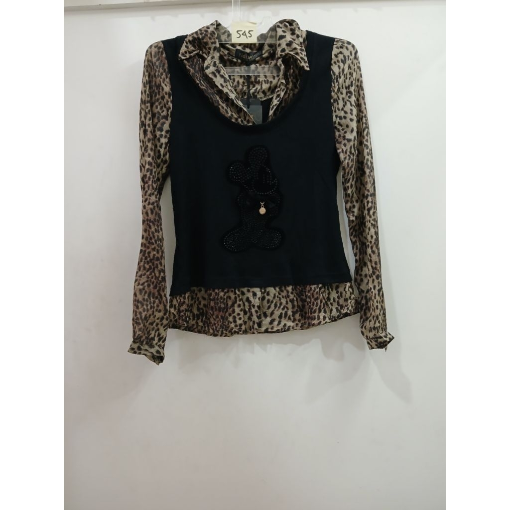 (545) BAJU LENGAN PANJANG MOTIF LEOPARD 