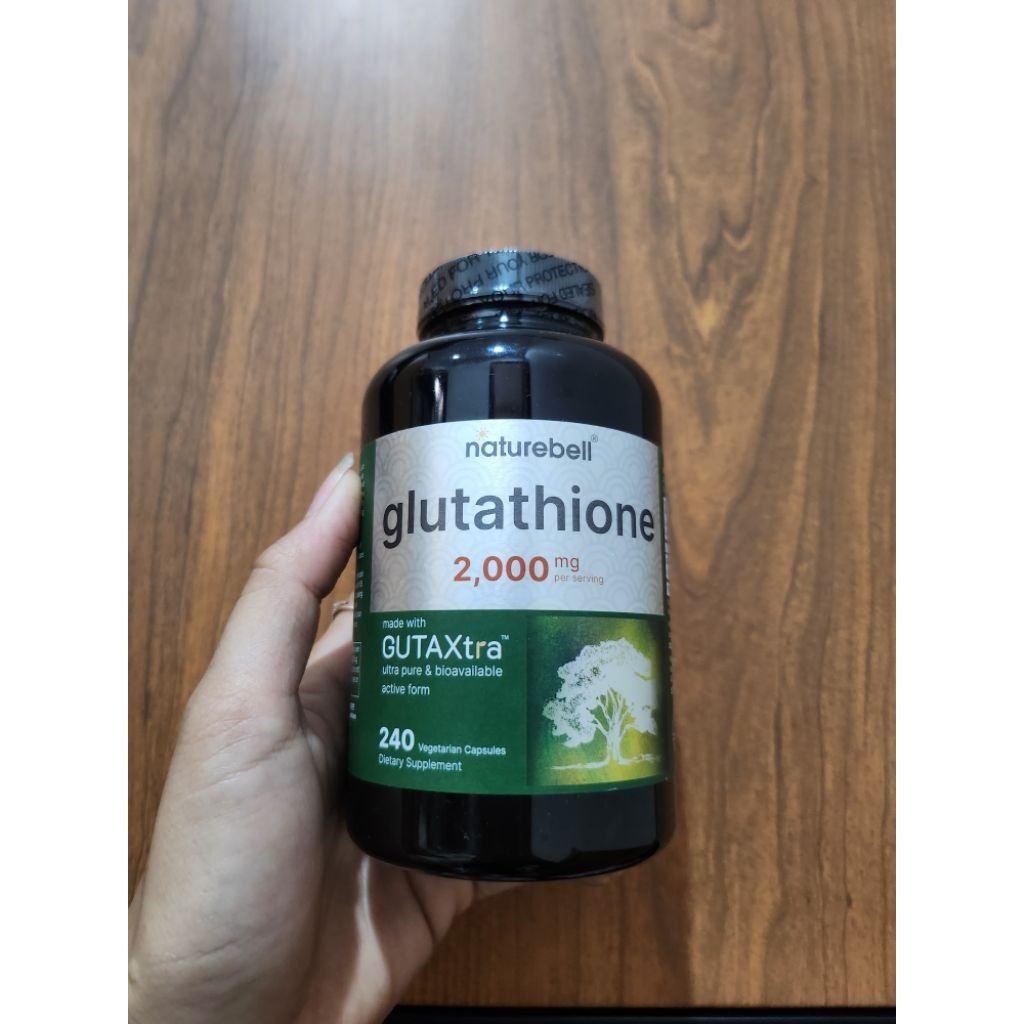 Naturebell Glutathione Reduced 2000mg 240 Veggie Capsule Antioxidant