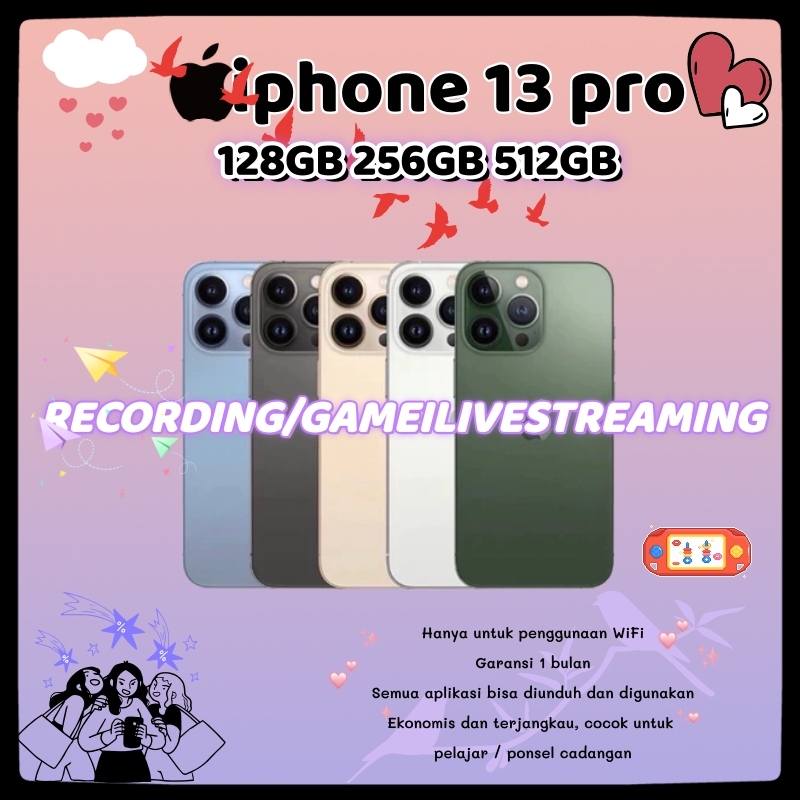 Apple iPhone 13 Pro Indonesia Ready Stock, iP13 Pro 128/256/512GB, Second