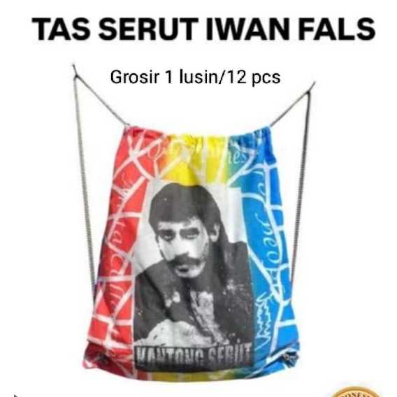 (BISA COD)(GROSIR 1 LSN/12 PCS)Tas Serut Iwan Fals MURAH / Tas Karung Iwan Fals MURAH / TAS LEGEND I