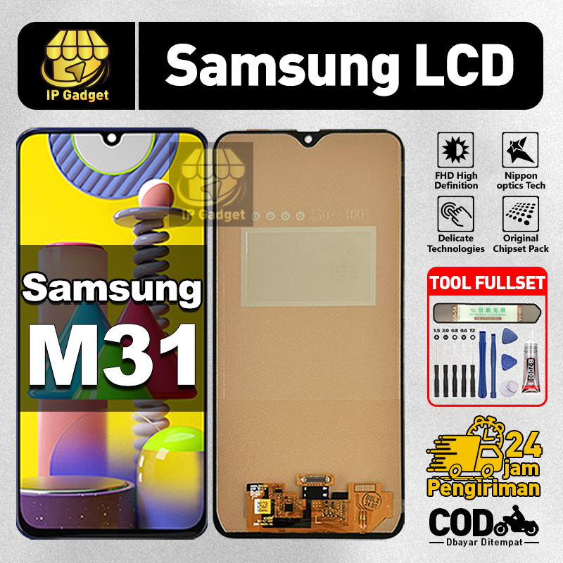 ORI FOR LCD SAMSUNG M31 Fullset Original LCD HP SAMSUNG M31 Asli Touchscreen Layar Sentuh HP COD