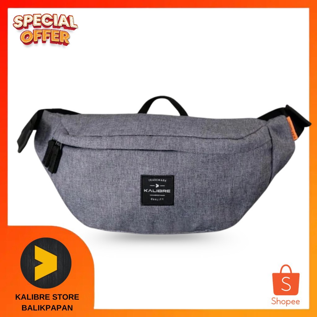 KALIBRE WAIST BAG ONIX TAS PINGGANG SELEMPANG PRIA / WANITA 921478 014 ABU GREY
