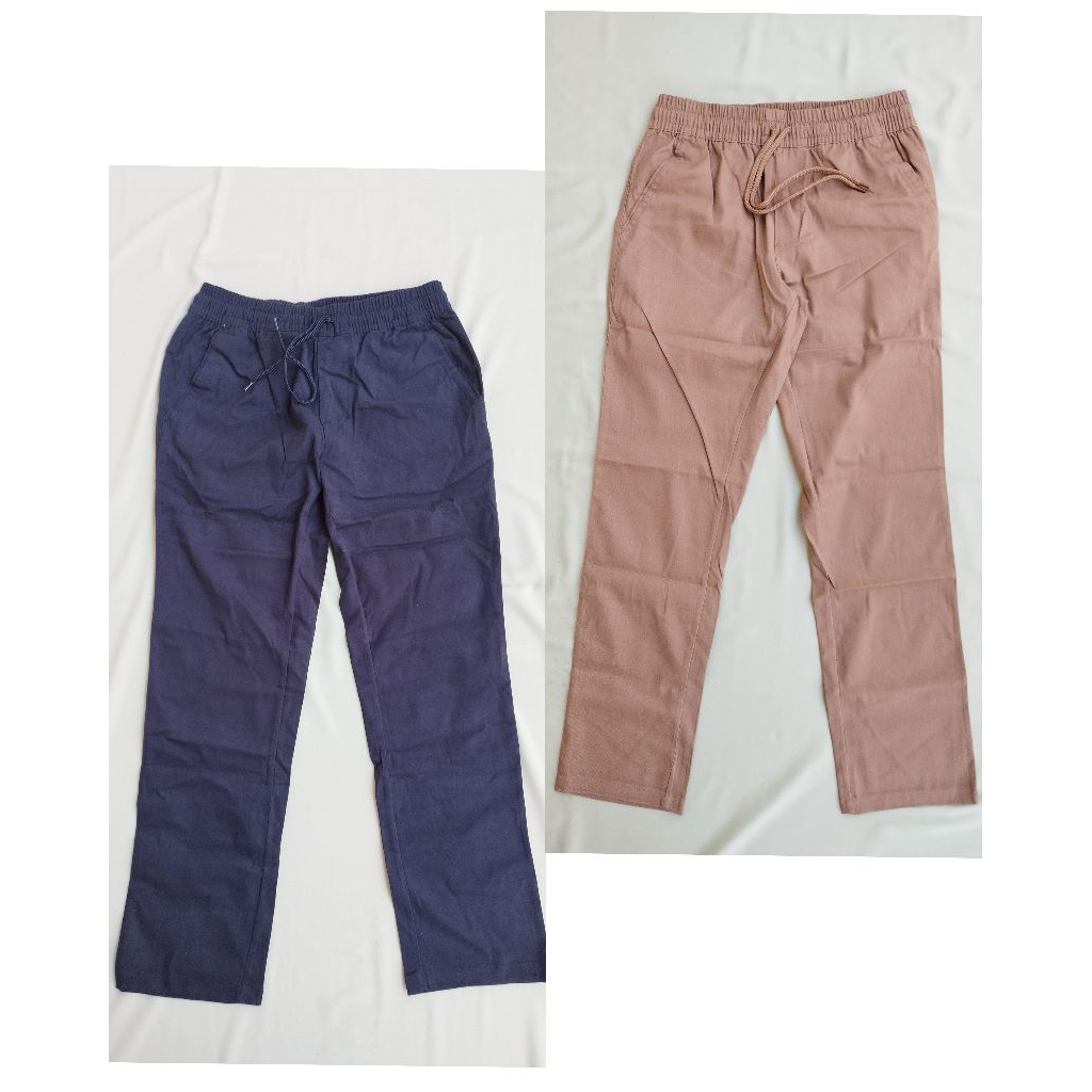 celana chino pria celana cinos cowok celana panjang celana pinggang karet celana branded