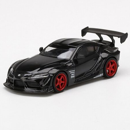 Mini GT 226 HKS Toyota GR Supra Nocturnal Black with Red Limited Edition