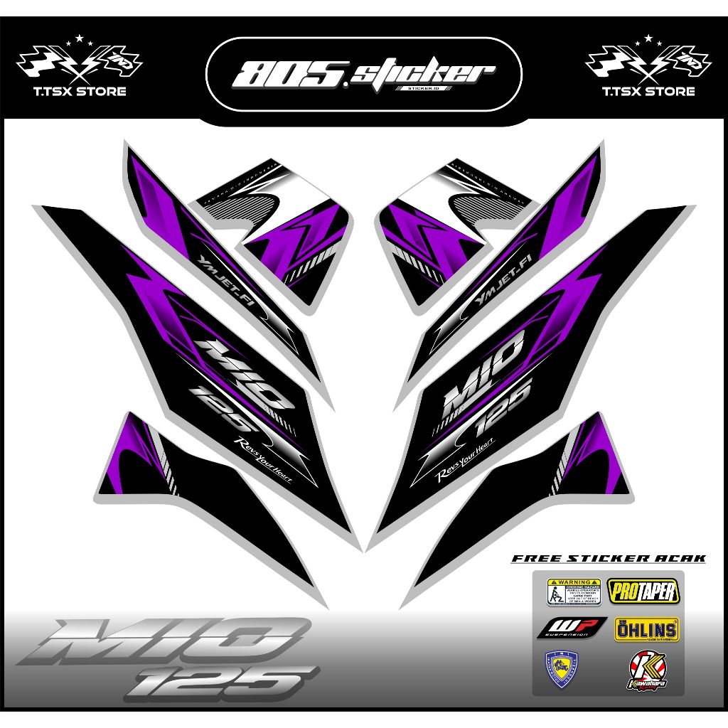 STRIPING STIKER MIO M3/STIKER VARIASI MIO 125/STRIPING MIO M3 125