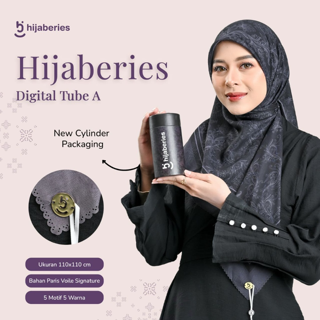 HIJABERIES TUBE - Motif Hijaberies Tube