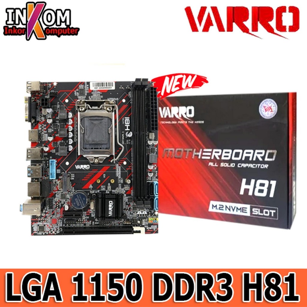 Mainboard Mobo LGA 1150 H81 New M.2 NVME DDR3