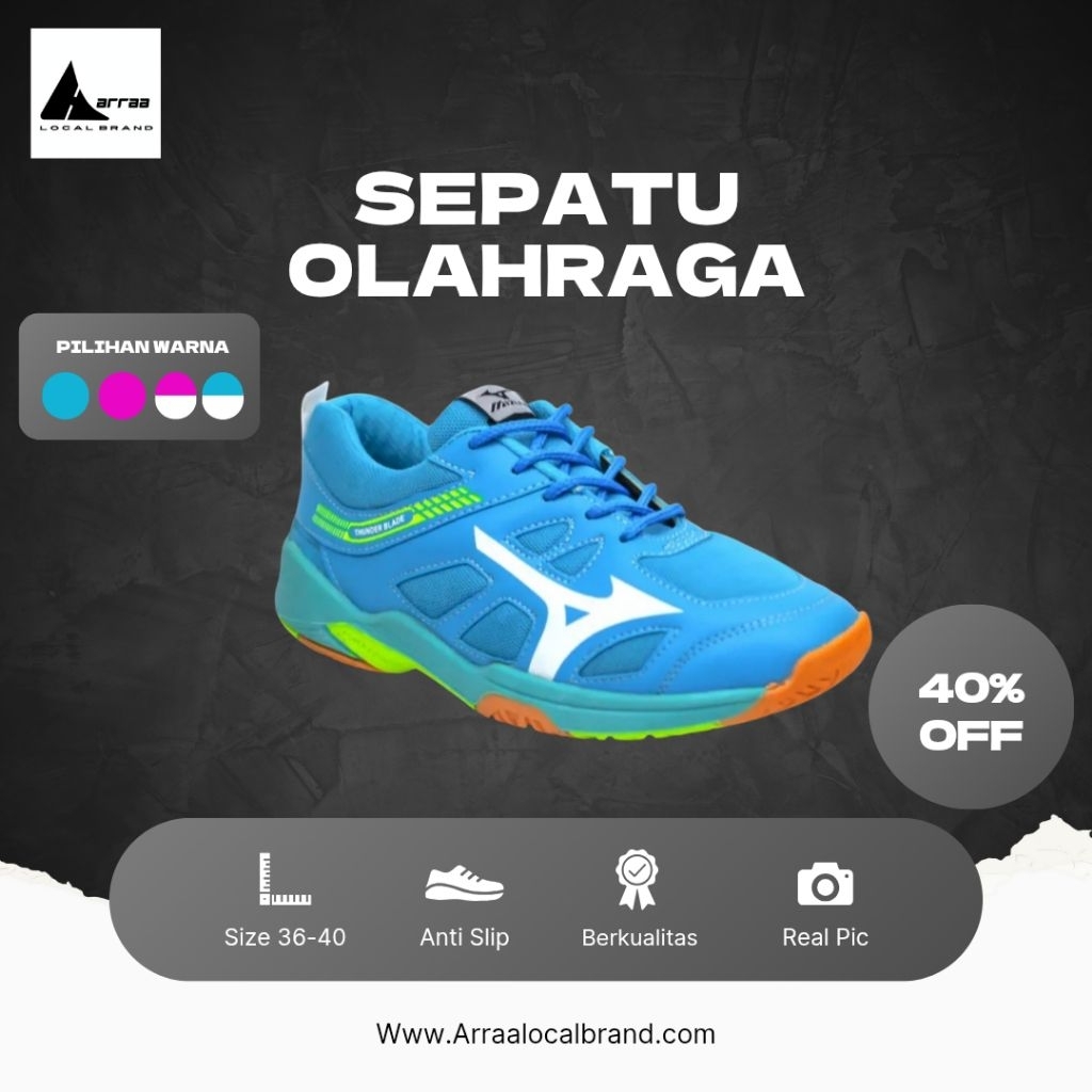 Sepatu Olahraga Mizuno Cewek Terbaru ukuran 36-40