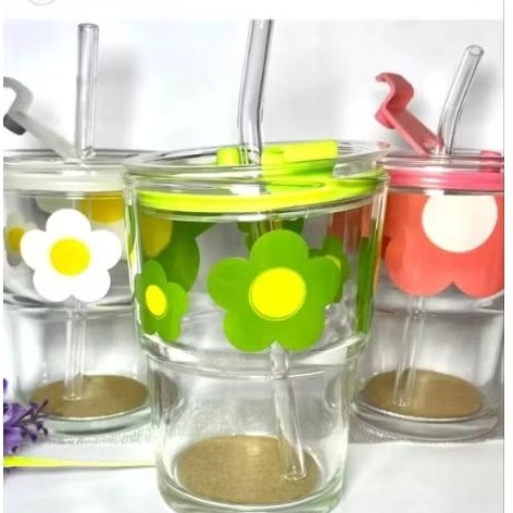 Gelas Cangkir Bunga Mr Diy