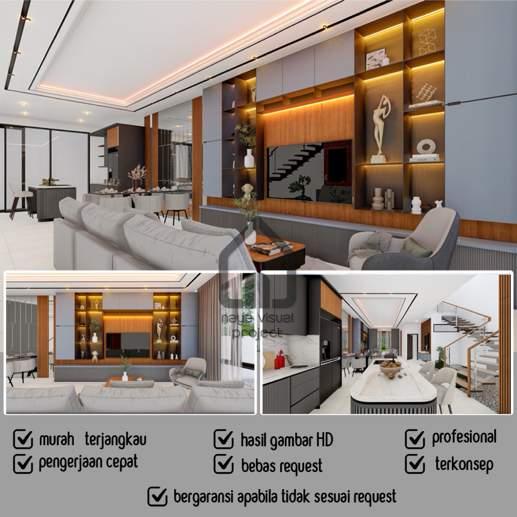 Jasa Desain Rumah 3D INTERIOR