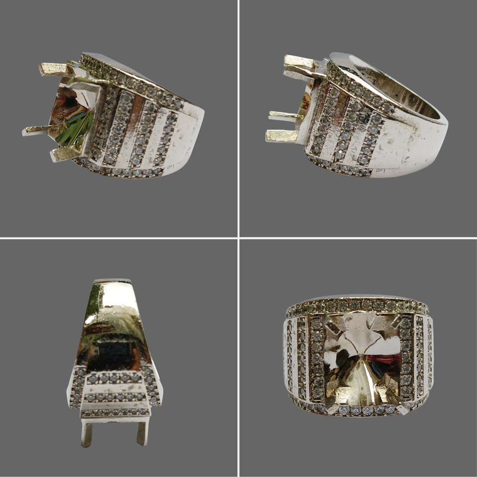 [20PCS] GROSIR CINCIN RING EMBAN ALPAKA SUPER MICRO SETTING