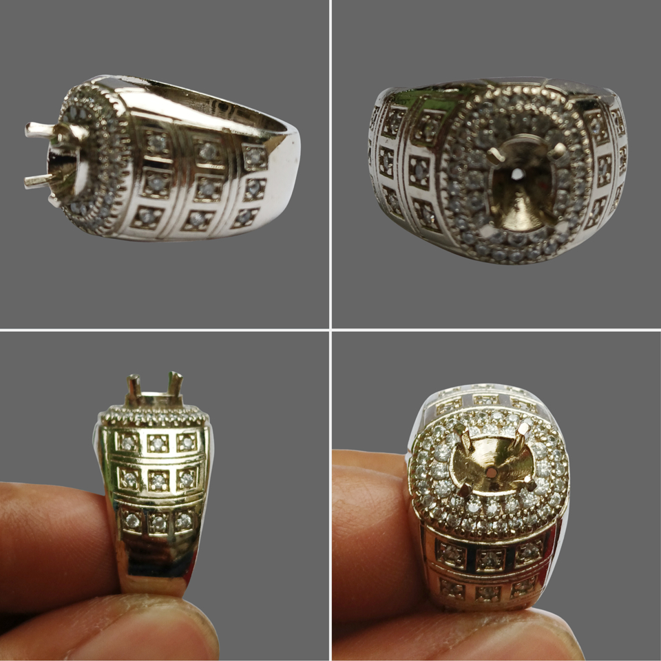 [20PCS] GROSIR CINCIN EMBAN RING ALPAKA SUPER MICRO SETTING