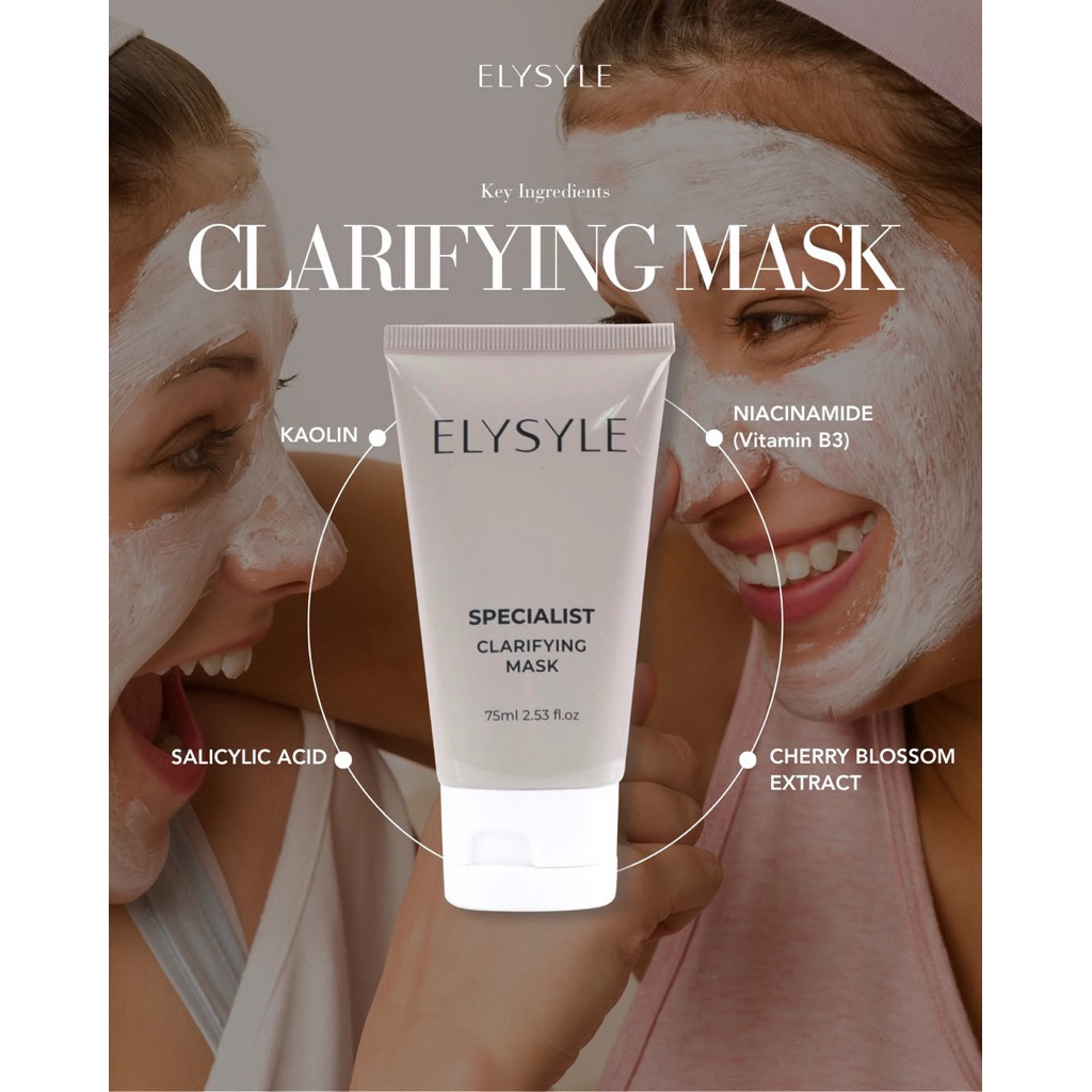 SPECIALIST CLARIFYING MASK ELYSYLE X JAFRA MUD MASK MASKER LUMPUR JAFRA MUDMASK
