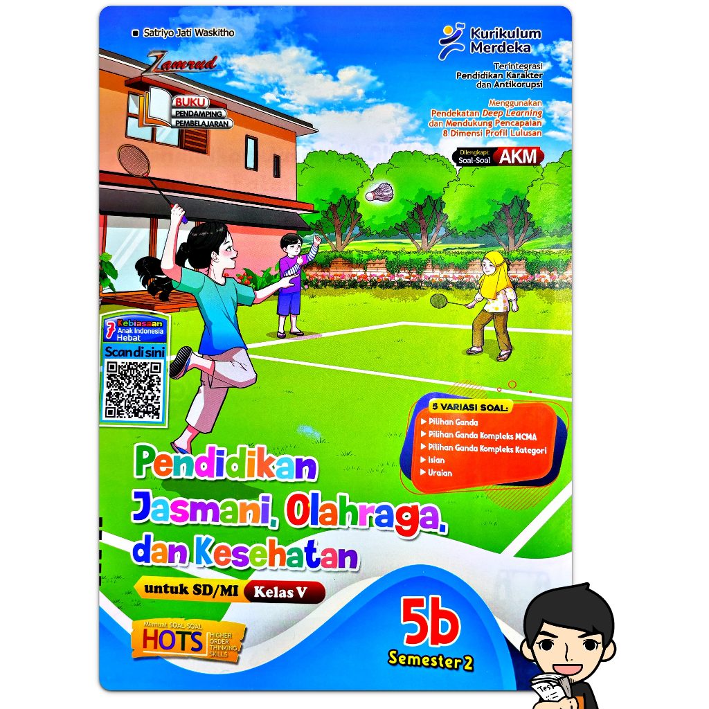 LKS PJOK PENJAS SD KELAS 5 SEMESTER 2 2025-2026 KURIKULUM MERDEKA Deep Learning KURMER | Zamrud PUTR