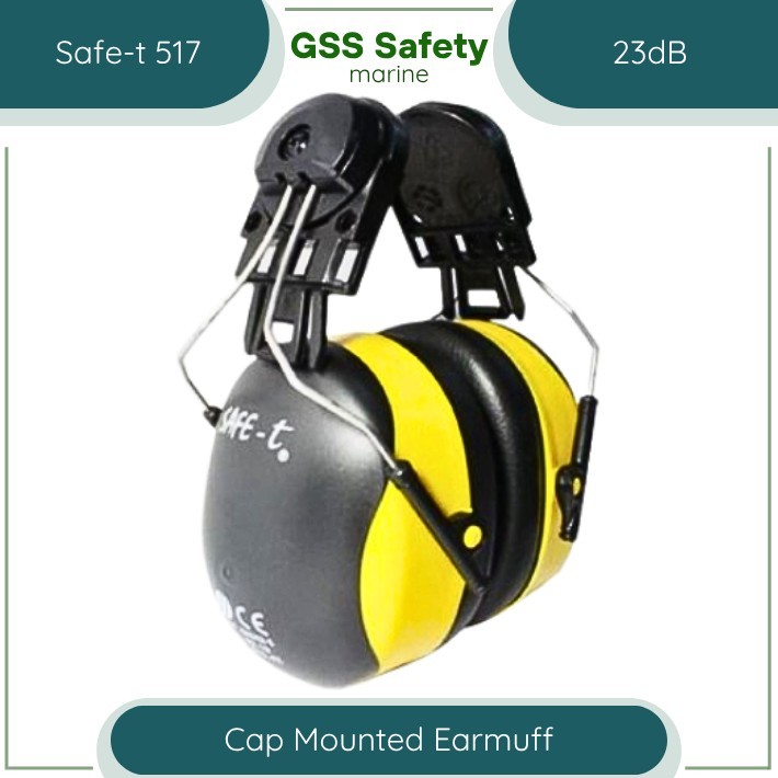 Cap Mounted Safety Earmuff Safe-t 517 23dB