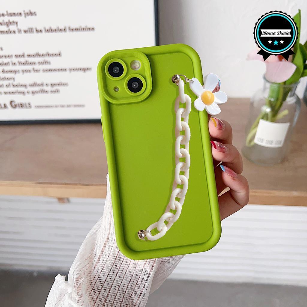 Gc94 Case Casing Silikon Matte Rose Daisy Chain Grip - Casing Hp Compatible For XIAOMI REDMI 15 NOTE