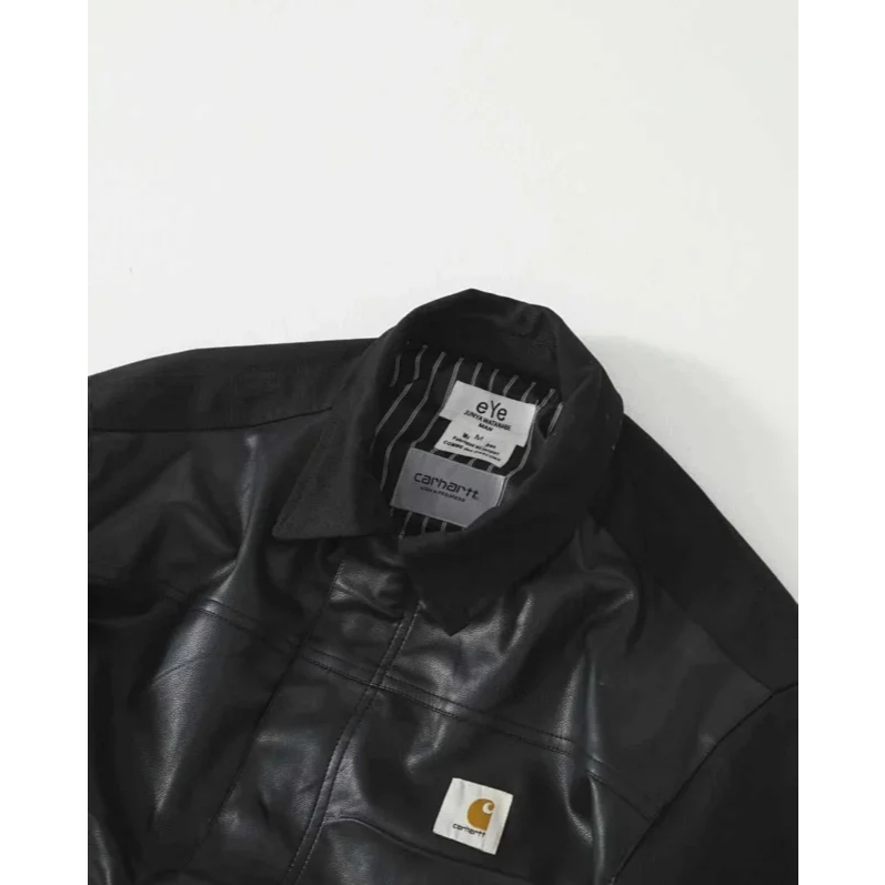 Junya Watanabe x CAR WIP Black Edition Faux-Leather Jacket