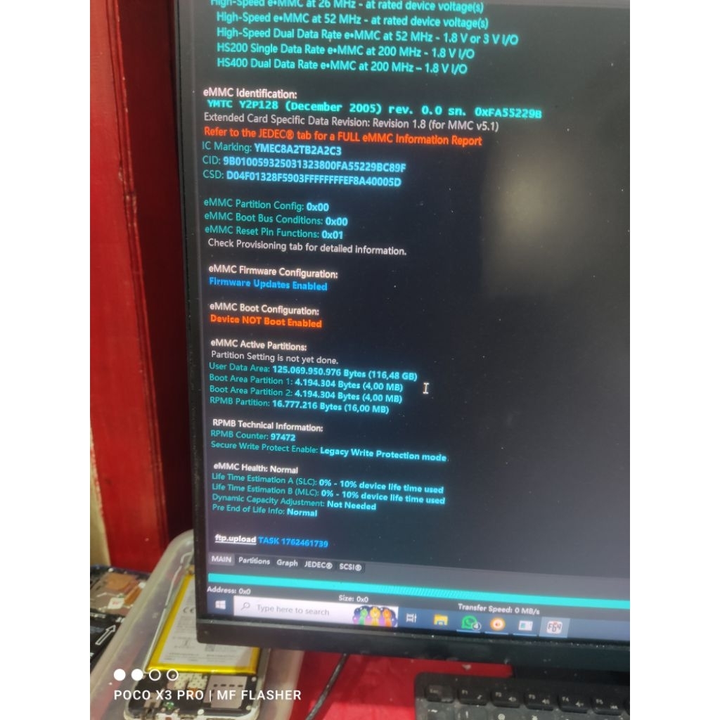 emmc y2p128 128gb tested untuk y16 dan lainya bisa reques dump full tested