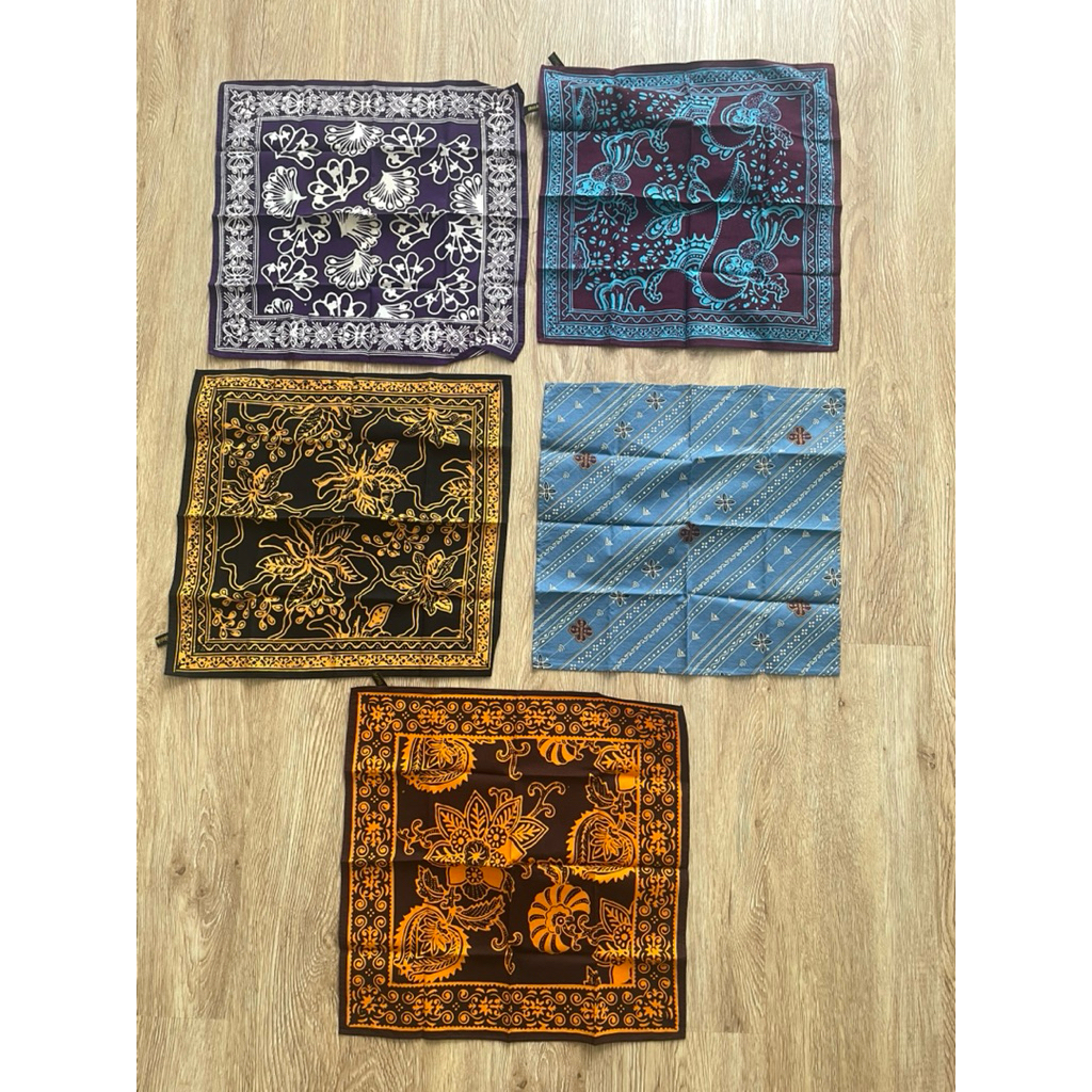 batik keris sapu tangan 5pcs