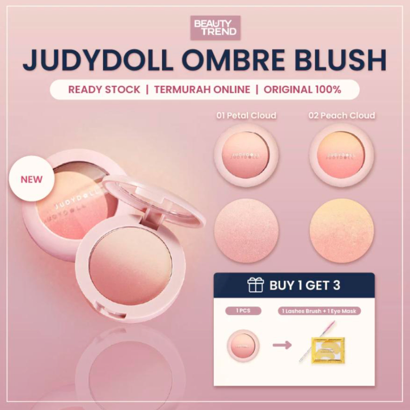 [BPOM ORI] JudyDoll Gradient Blush JudyDoll Powder Blush JudyDoll Blush On Powder JudyDoll Cream Blu