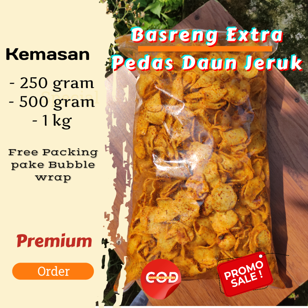 Bakso ikan Goreng Keripik Basreng 1 Kg basreng Gurih Renyah Camilan Masakan