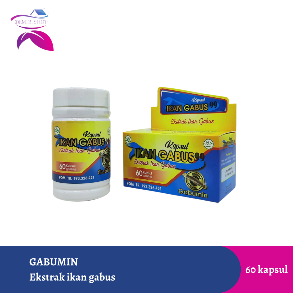 Gabumin Kapsul / Ekstrak Ikan Gabus 60 Kapsul