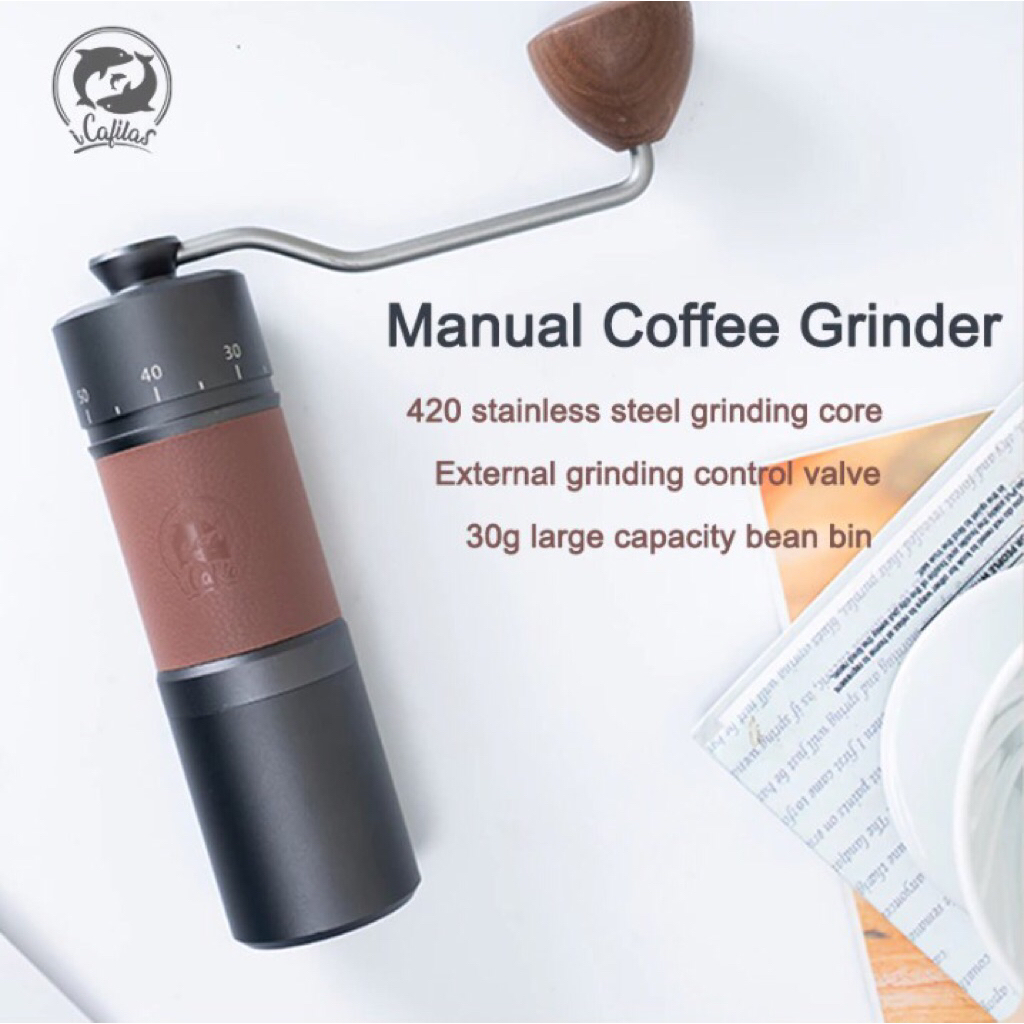 iCafilas grinder kopi manual dengan teknologi 7 star burr CNC stainless / icafilas coffee grinder se