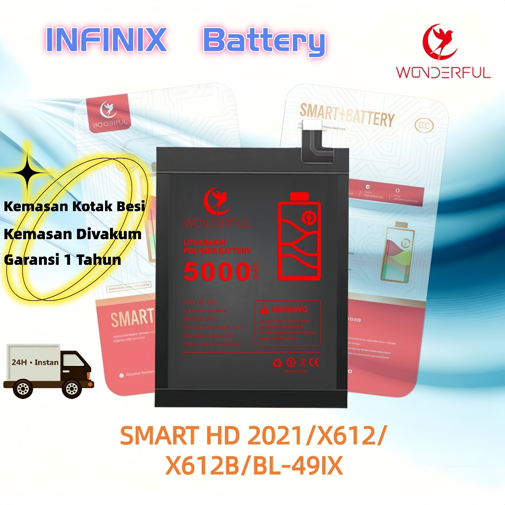 ( Wonderful )Baterai INFINIX SMART HD 2021