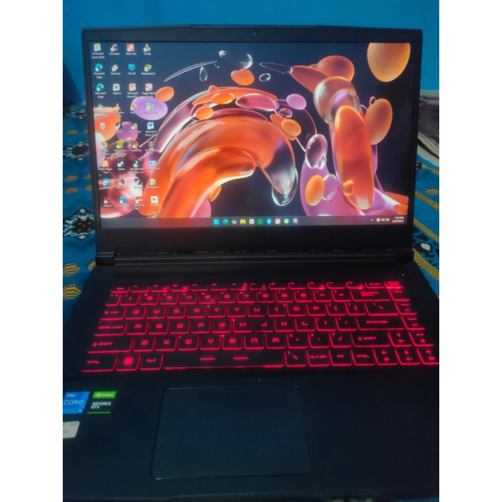 LAPTOP GAMING Msi GF63 Thin 11SC Core i5 Gent 11 Ram 8 SSD 512 GB SECOND PRELOVED