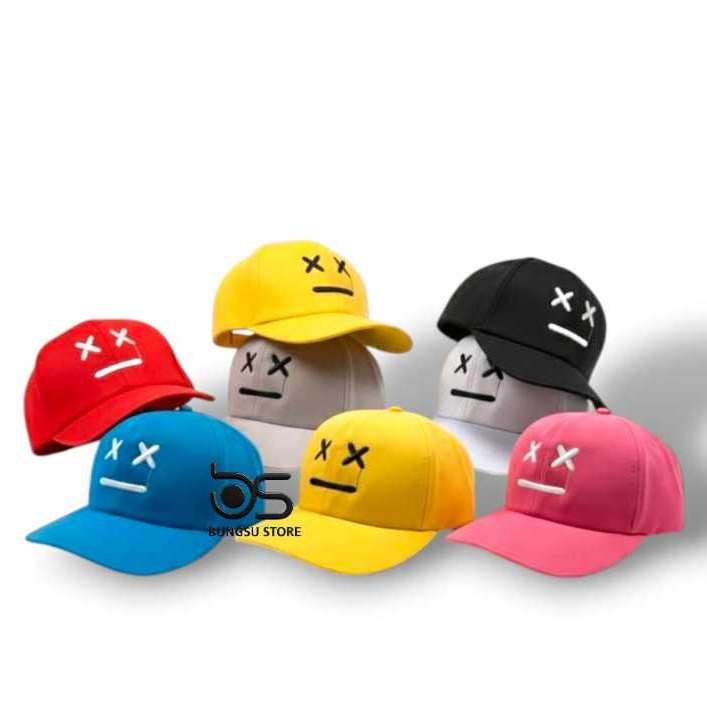Topi Snapback hip hop Anak laki laki perempuan bordir XX smile
