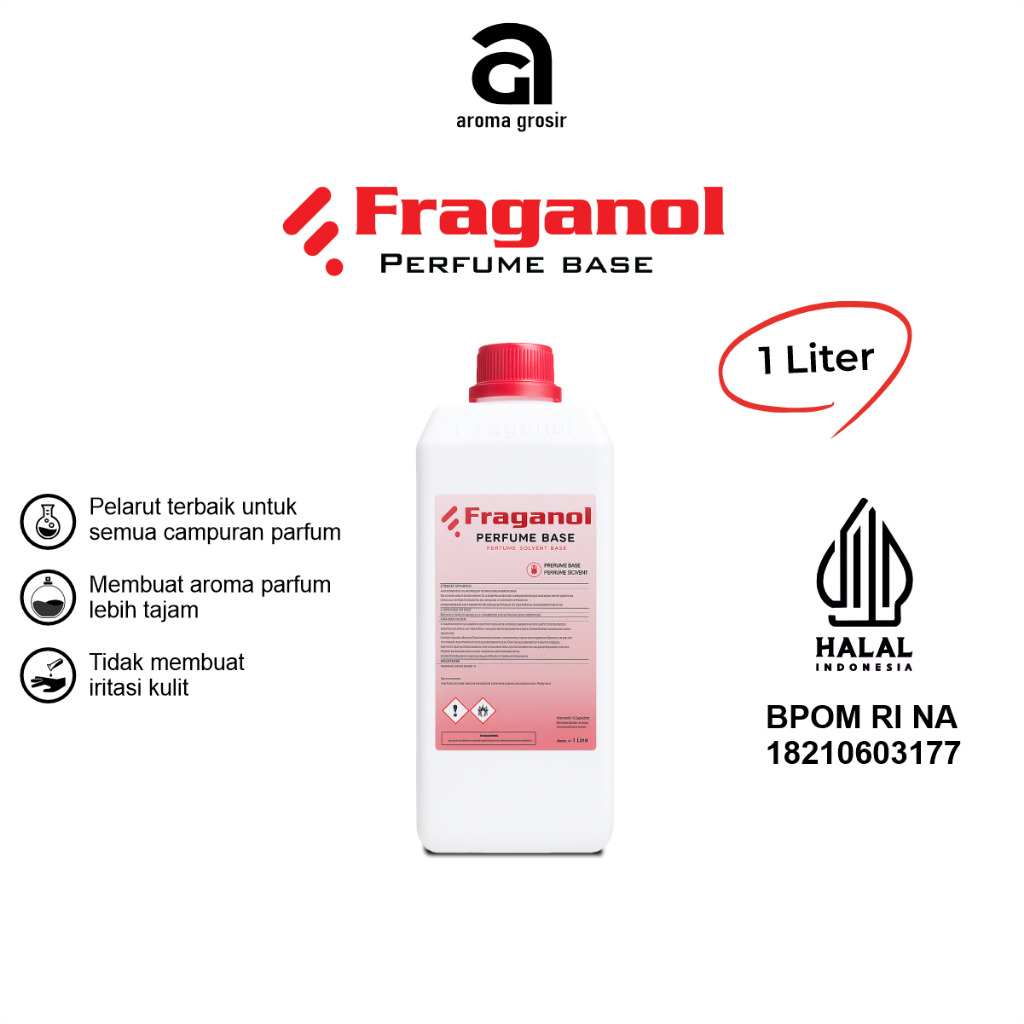 ALCOHOL PELARUT PARFUM FRAGANOL BPOM 1 LITER