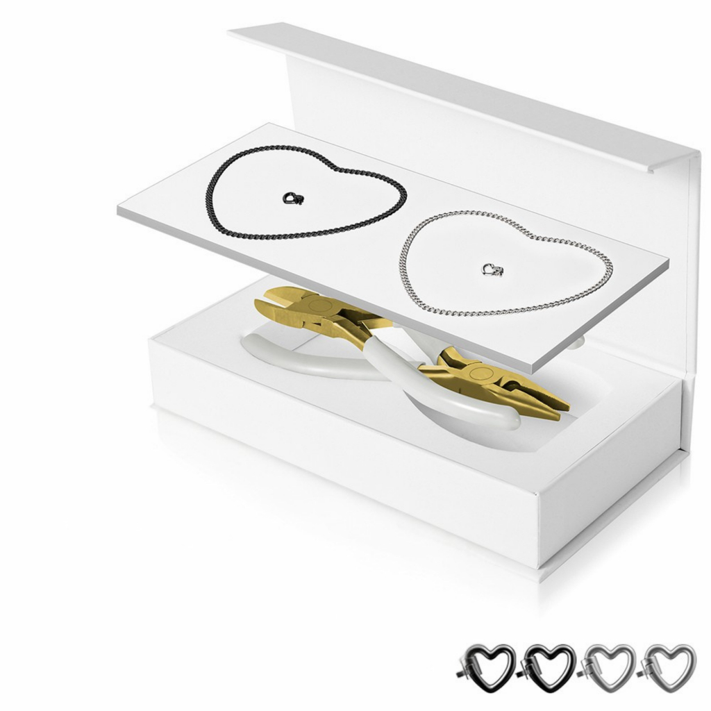 Eternity Link Permanent Bracelet Kit | Silver-Black