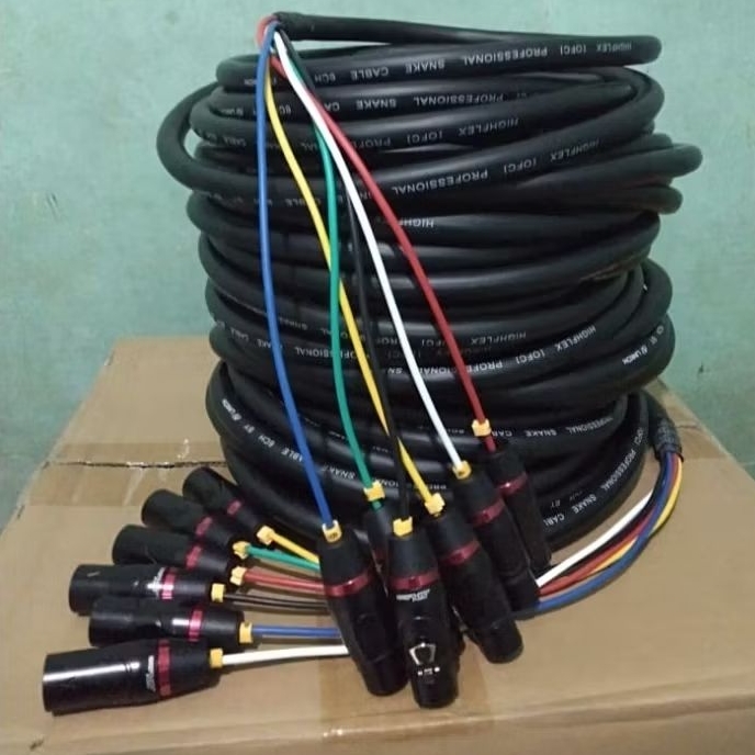 (50meter) Kabel Audio Snake Cable isi 6CH 6 Channel Linkon Konektor SPL Audio 6Xlr male to 6Xlr Fema