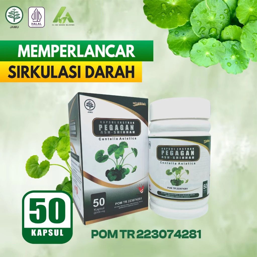 (BPOM) Ekstrak Pegagan 50 Kapsul Original Ash-Shihhah