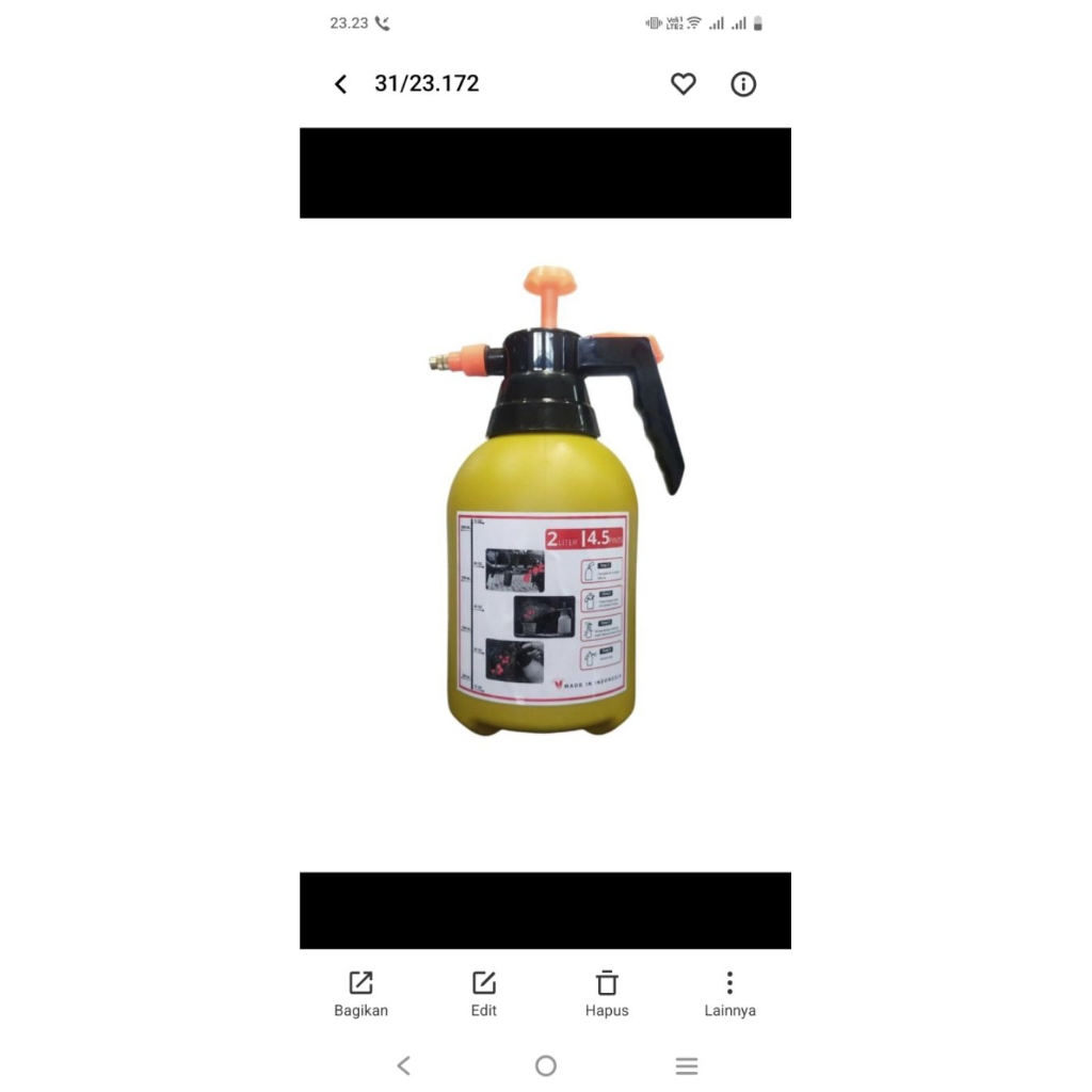 Bottle Semprotan 2 Liter