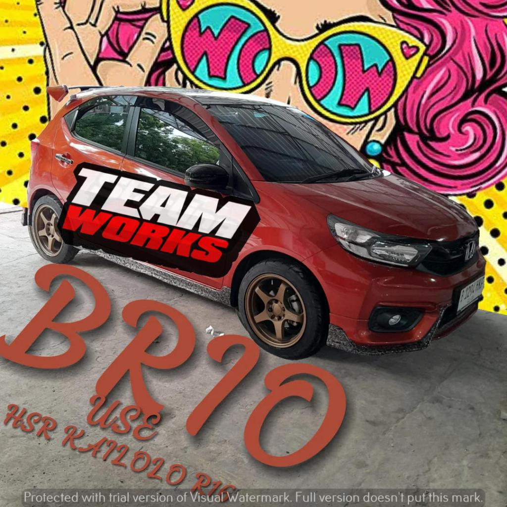 VELG MOBIL MODEL PALANG 5 RING 16 BUAT BRIO SIGRA IGNIS VELK HSR KAILOLO RING 16 LEBAR 7 ET42 BRONZE