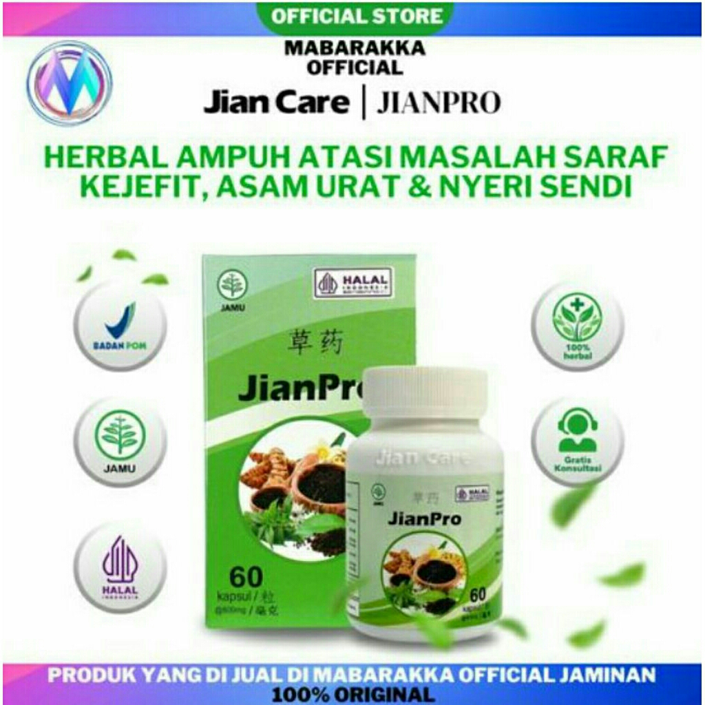 Jian Pro - Obat Herbal Meredakan Encok & Pegalinu Original BPOM