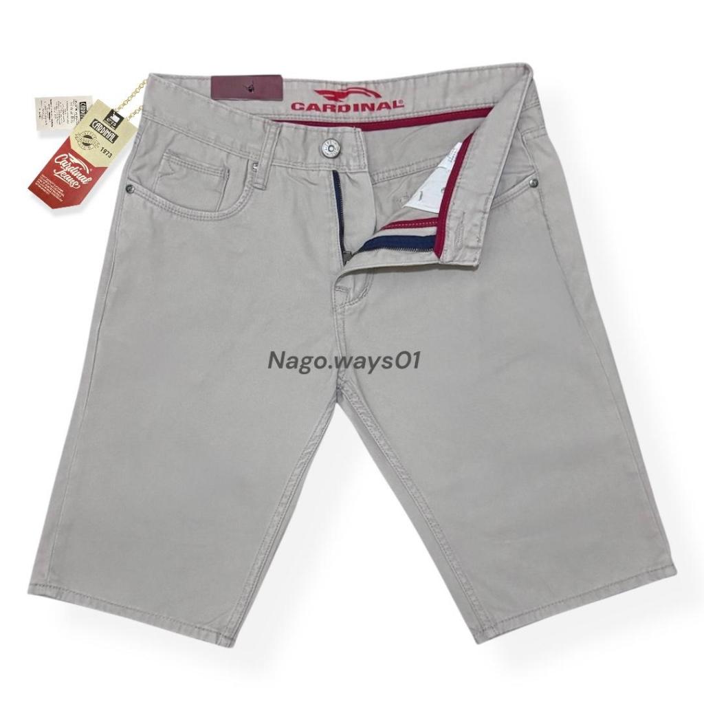 Celana Kanvas Pendek Cardinal Pria // Celana Pendek Kanvas Cardinal // Bahan Katun Linen Import