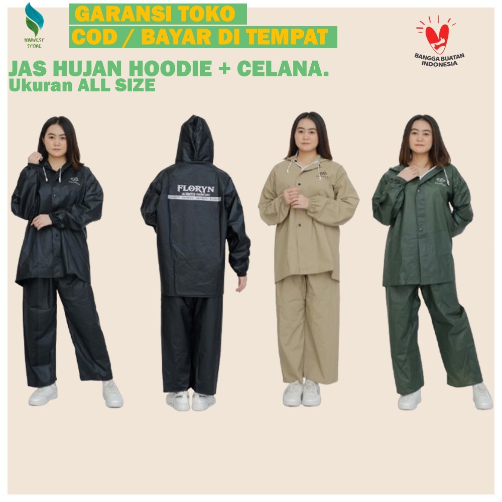 Jas Hujan Pria Wanita Jas Hujan Jumbo Tebal dan Kuat Jas Hujan Pria Tebal Kualitas Bagus Mantol C93