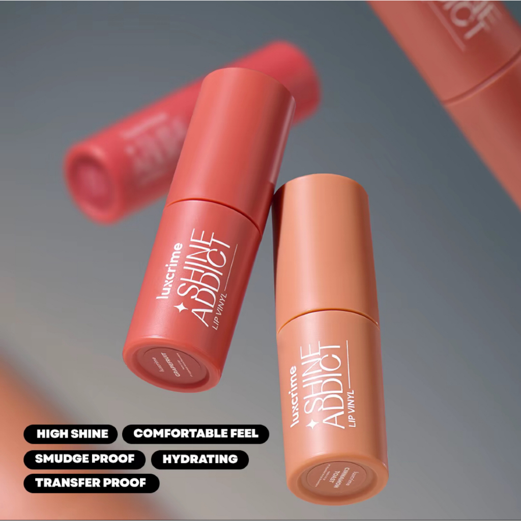 Luxcrime Shine Addict Lip Vinyl Lipcream lipstik lipgloss