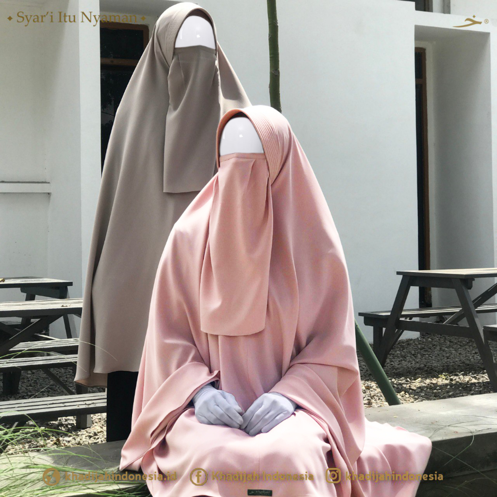 Khadijah Indonesia - Khimar Shanon Basic Free Cadar