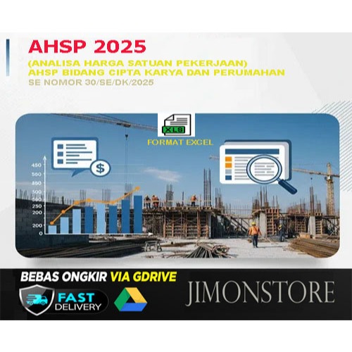 AHSP 2025 - Analisis Harga Satuan Pekerjaan Cipta Karya dan Perumahan Format Excel