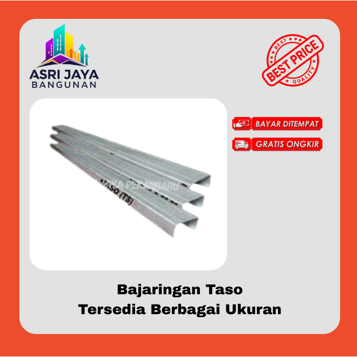 Baja Ringan Taso C75.65 75.75 mm Pekanbaru - Rangka Baja Ringan / Harga per batang (Khusus Daerah Lu