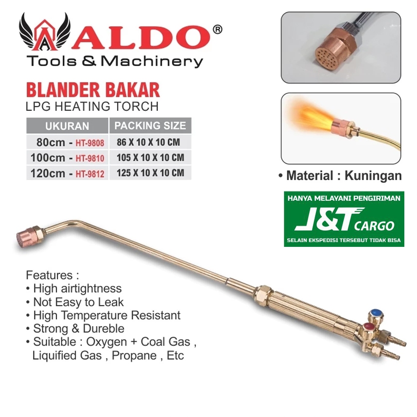 BLANDER BAKAR / LPG HEATING TORCH /ALAT BAKAR GAS LPG / BLANDER BAKAR PANJANG MERK ALDO