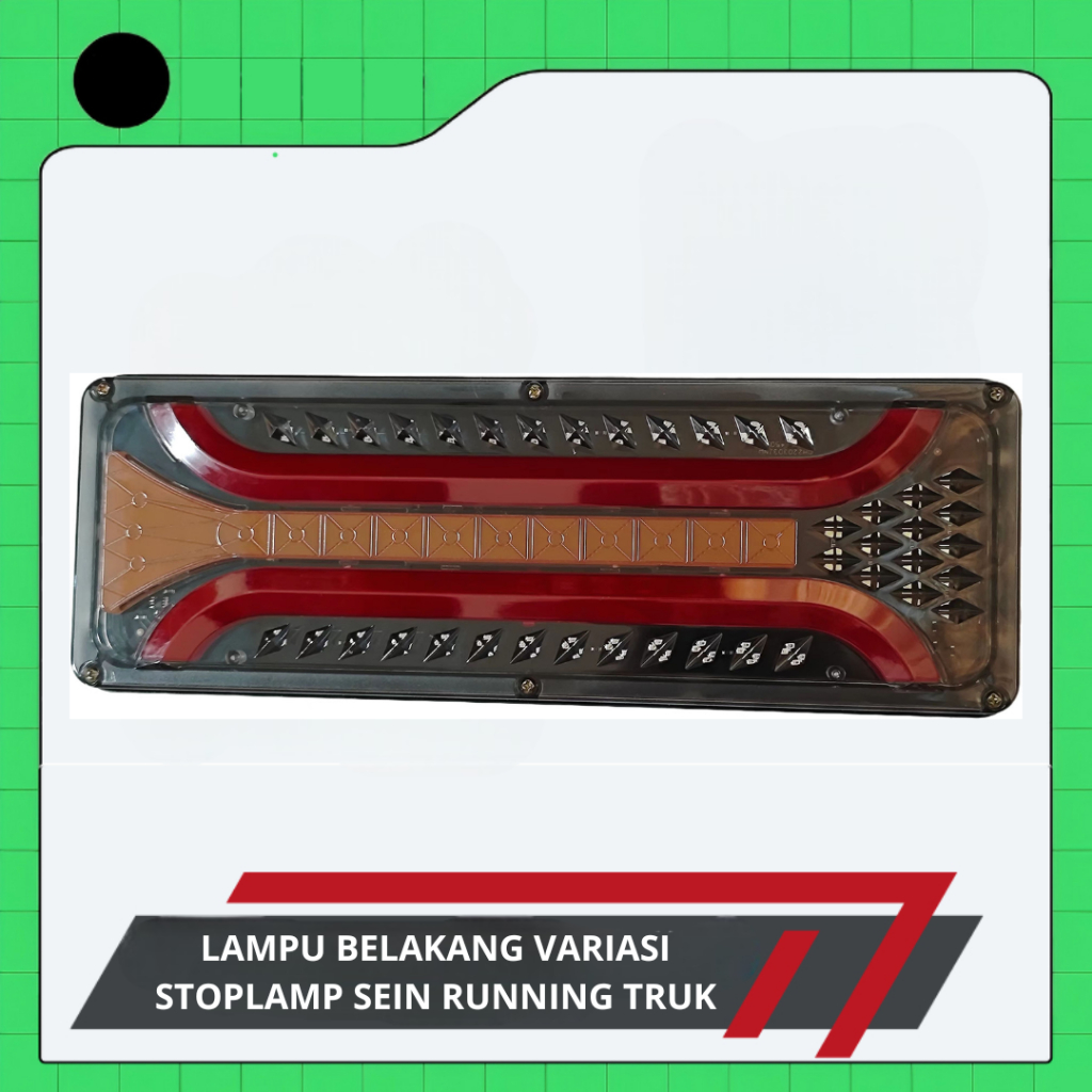 LAMPU BELAKANG VARIASI STOPLAMP SEIN RUNNING TRUK CANTER