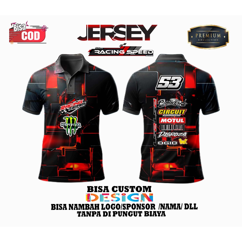 JERSEY RACING SUPERMOTO RIDER/BAJU JERSEY SUPERMOTO CRF KLX WR DTRACKER/'03